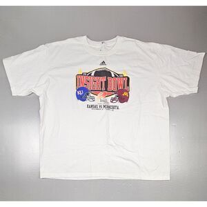Adidas‎ Kansas Jayhawks T-shirt 2XL. 2008 Insight Bowl Champions vs Minnesota